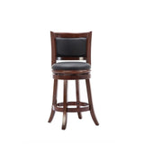 Boraam Augusta Counter Height Swivel Stool, 24-Inch, 1-Pack, Cherry