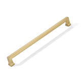 khtumeware 1 Pack 12inch(305mm) Hole Center Appliance Pulls Brushed Brass Cabinet Pulls Heavy-Duty Satin Brass Cabinet Hardware 