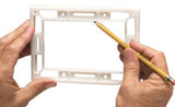Arlington DBHR171-1 Outdoor Electrical-Box Adapter Plate for Existing Siding Retrofit Construction, Horizontal, Dutch Lap
