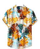 Dhruvi Trendz Mens Rayon Men'S Casual Shirt Regular Fit Western (Dt-Ms-6048_Orange_Xl)