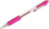Zebra Pen Z Grip Pink Pens Ballpoint, Smooth & Comfortable Ballpoint Pens with Pocket Clip, Retractable Ballpoint Pens with Pink
