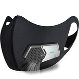 Rsenr Fashion Powered Wearable Air Purifying Maskes with Filter,Washable,Rechargeable and Replaceable filter,for Work Protection