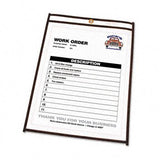 CLine Shop Ticket Holder with Reinforced Edges HOLDER,TCKT,2CR SDS,LTR F8B023 (Pack of5)
