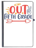 Udnag Ruled Notebook Diary School | Peace Out Fifth Grade, [A5 80Pages 80Gsm]