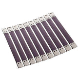 ATORSE 3x10x Shrapnel Purse Making Supplies Metal Frame Kiss Clasp 12x1.4 cm Silver