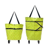 Anugrah Adjustable Shopping Trolley Carry Bag for Vegetables and Grocery with Wheels for Men and Women