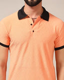 Toplot Men'S Regular Fit Polo T-Shirt (Sqaure-Polo-5180-Orange-Xl),Orange,,B0CY5GRTQP