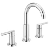 Delta Faucet Nicoli Widespread Bathroom Faucet Chrome, Bathroom Faucet 3 Hole, Bathroom Sink Faucet, Drain Assembly, Chrome 3574