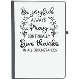 Udnag Ruled Notebook Diary Thanks Giving | Be Joyful, [A5 80Pages 80Gsm]