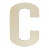 Wooden Letters 12 Inch, Big Wooden Letter C Shapes Cutouts Blank Unfinished Large Wood Alphabet Letters for DIY Crafts Wall Deco