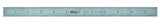 Mitutoyo 182121, Steel Rule, 12 (4R), (1/8, 1/16, 1/32, 1/64), 3/64 Thick X 1 Wide, Satin Chrome Finish Tempered Stainless 