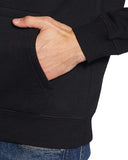 Adro Men'S Cotton Neck Hooded Sweatshirt (H21-M-Nky-Bl_Black_2Xl)