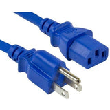 515P To C13 4Ft Blue Power Cord