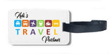 AdiS Travel Partner Name Luggage Tag Customised Personalized Tour Travel Tag 02