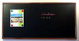 48 x 24 Framed Magnetic Black Board/Chalk Board (Dark Brown Veneer Wood Frame)