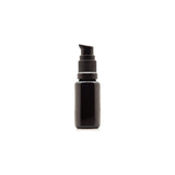 Infinity Jars 15 Ml (0.5 fl oz) Refillable Ultraviolet Black Glass Pump Bottles Leak-Proof Travel Containers for Toner, Sanitize