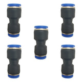 1/2 OD x 3/8 OD Pneumatic quick Connector Push to Connect fittings Straight reducer Union/Coupler (Pack of 5)