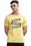 Adro Men'S Solid Regular Fit T-Shirt (Rn24-Dba-Ly_Light Yellow,Light YellowApparel,M