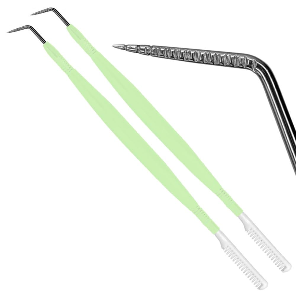 2 Pcs Eye Lash Lift Tool Stainless Steel Y Tool Lash Lift Accessories Precision Lash Lifter Tool - Metal Eye Lash Separator Tool