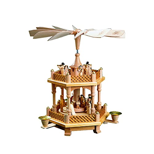 Alexander Taron 1671 Richard Glaesser Pyramid-Nativity Scene-13 H W X 12.5' D, Brown