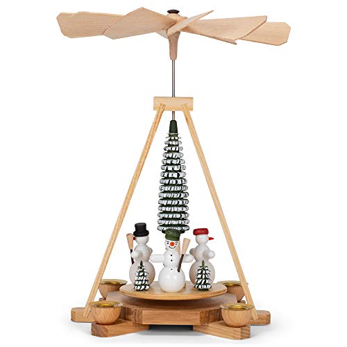 Alexander Taron Dregeno Decorative Snowmen Pyramid - 9.85' H X 7.7' W X 7.7' D