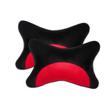 Kozdiko Red And Black Round Neck Rest Cusion/Pillow For Maruti Suzuki Alto K10