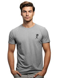 Adro T-Shirts For Menchest Printed T-Shirt For Mencotton Tshirt For Men|Rn24-Stick-Kk-Gr-Xl Grey