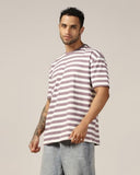 Leriya Fashion Mens T-Shirt | T Shirt For Men| Oversized T Shirt For Men| Loose Fit T Shirt For Men (X-Large, Purple)
