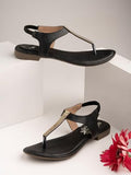 Shoetopia Girls Girls-Snd-200 Black Flat Sandal - 4 Uk (Girls-Snd-200-Black),Black,4,B0CQK67GLF