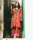 Anni Designer Women'S Rayon Viscose Straight Printed Kurta With Palazzo (Jamat Orange_S_Orange_Small),Orange,S,Rayon Viscose,Regular,