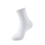 Cherisher White Calf Length Socks, Smooth, Soft And Durable