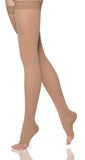 SIGVARIS Womens Essential Opaque 860 Open ThighHighs w/Grip Top 2030mmHg