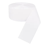 Chenkou Craft 5Yards White 1 1/2 Velvet Ribbon Assorted Lots Bulk (White, 1 1/2(40mm))
