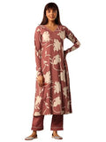 Libas Women'S Rayon Kurta Set (400826Xl_Brown
