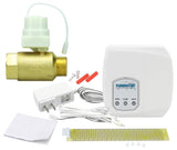 FloodStop Water Heater Leak Detector Kit with Automatic Water ShutOff and Visual/Audible Alarms, 1 NPT MIP x FIP