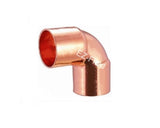 (1) EZ-FLUID 1-1/2 C X C LF Short Radius Copper 90 Degree Elbow Pressure Copper Fitting with Sweat Solder Connection for Residen