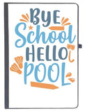 UDNAG Ruled Notebook Diary School | Bye School Hello Pool, [A5 80Pages 80GSM]