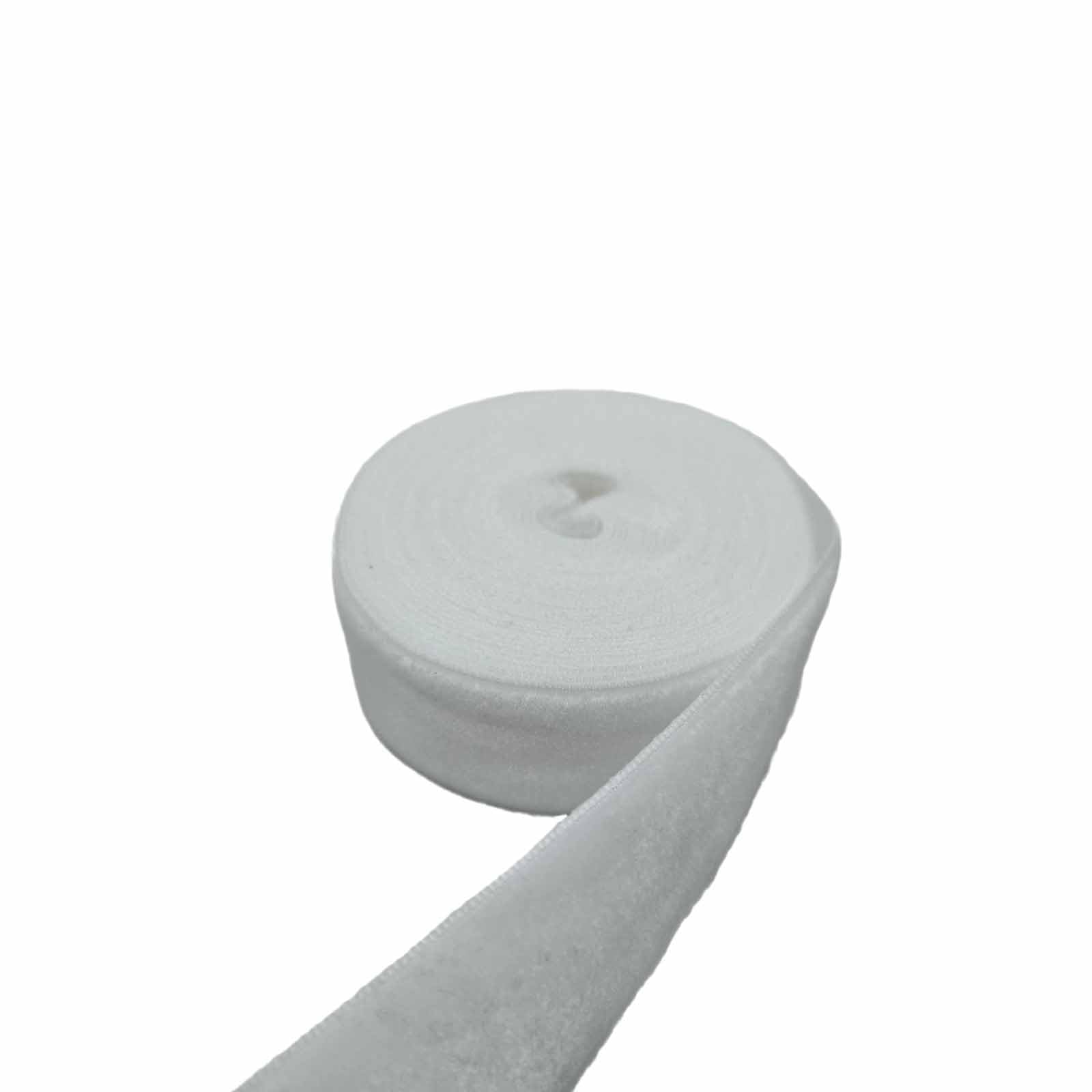 White Velvet Ribbon 1 for Christmas Wreath Decoration Handmade Craft Ornaments Gift Wrapping & Bow Making (White, 1-5 Yard)