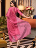 Gosriki Women'S Rayon Viscose Straight Embroidered Kurta With Pant & Dupatta (Bagicha Rani-Vks02-Gs_M_Pink_Medium),Pink,,B0F8Q931BQ