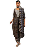 Libas Women'S Silk Blend Kurta Set (49140_Black