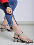 Shoetopia Women'S Heel-1414 Heeled Sandal-7 Kids Uk (Heel-1414-Grey)-Eu40,Grey,7,B0D76TGNCF