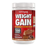 Naturade AllNatural Weight Gain Instant Nutrition Drink Mix, Chocolate, 20.3 Ounce