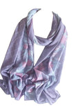 Sm Trends Latest Premium Digital Printed Chiffon Hijab Scarf Stole Shawl For Women.(Plum) (Green)