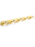 JIASENBAO 1 Pack Crystal Coat Rack Wall Mounted Gold Towel Hooks for Bathrooms Wall Hooks for Hanging Robe Coat Hooks Kitchen De