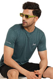 Lookmark Men'S Stylish Polyester T-Shirt(Mt16-Green-L)