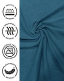 Eyebogler Polo Neck Full Sleeve Printed Casual Men Tshirt,Teal Melange Cement Apparel,XL