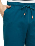 Fyltr Men'S Taper Fit Stretch Cotton Joggers With Elasticated Waistband & Drawstrings,Surreal Teal,Surreal Teal,32