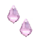 100pcs Czech Faceted Crystal Glass Baroque Chandelier Pendant Drop Beads Suncatcher 22mm Large October Pink Birthstone