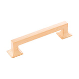 Hickory Hardware Studio Collection Pull 5-1/16 Inch (128mm) Center to Center Brushed Golden Brass Finish (10 Pack)