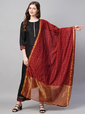 Gosriki Women'S Cotton Straight Kurta With Palazzo & Dupatta (Kpzd-Cot-10100-Black_M-Go_Black_Medium),Black,,B09P665YBX